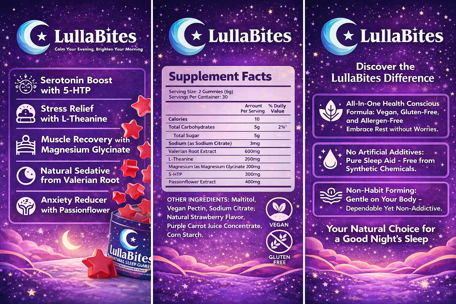 Cosmic Night Theanine Gummies